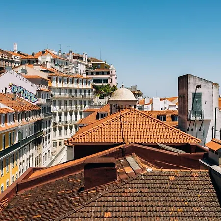 The House On The Pink Street In Lisboa