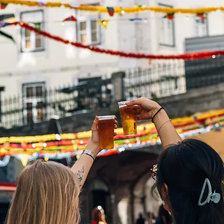 The House On The Pink Street In Lissabon