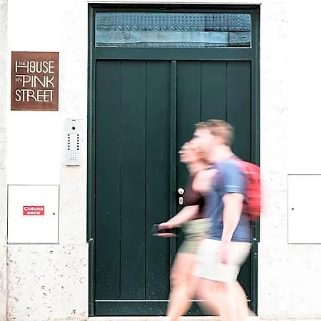 The House On The Pink Street In Lisboa